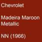 Preview: Chevrolet, Madeira Maroon Metallic, NN (1966).